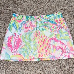 Lily Pulitzer Vibrant Floral Women's mini Skirt Sz 4 EUC